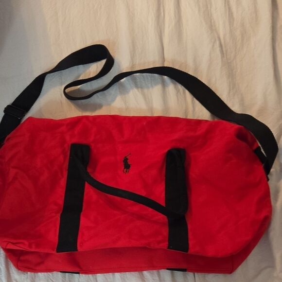 Polo by Ralph Lauren Red and Black Travel Bag - Picture 8 of 10